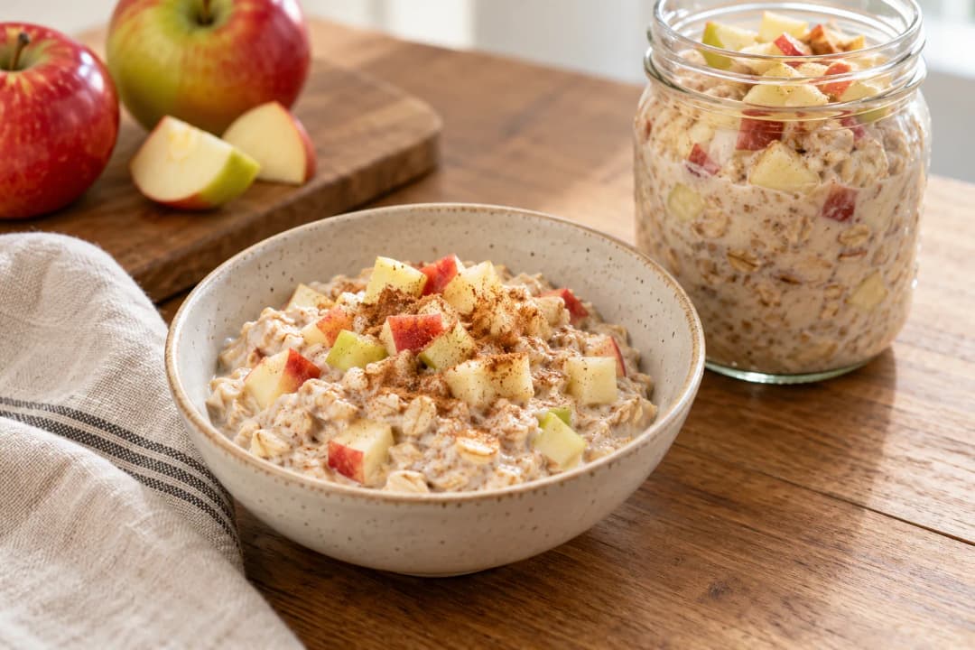 Apple cinnamon overnight oats