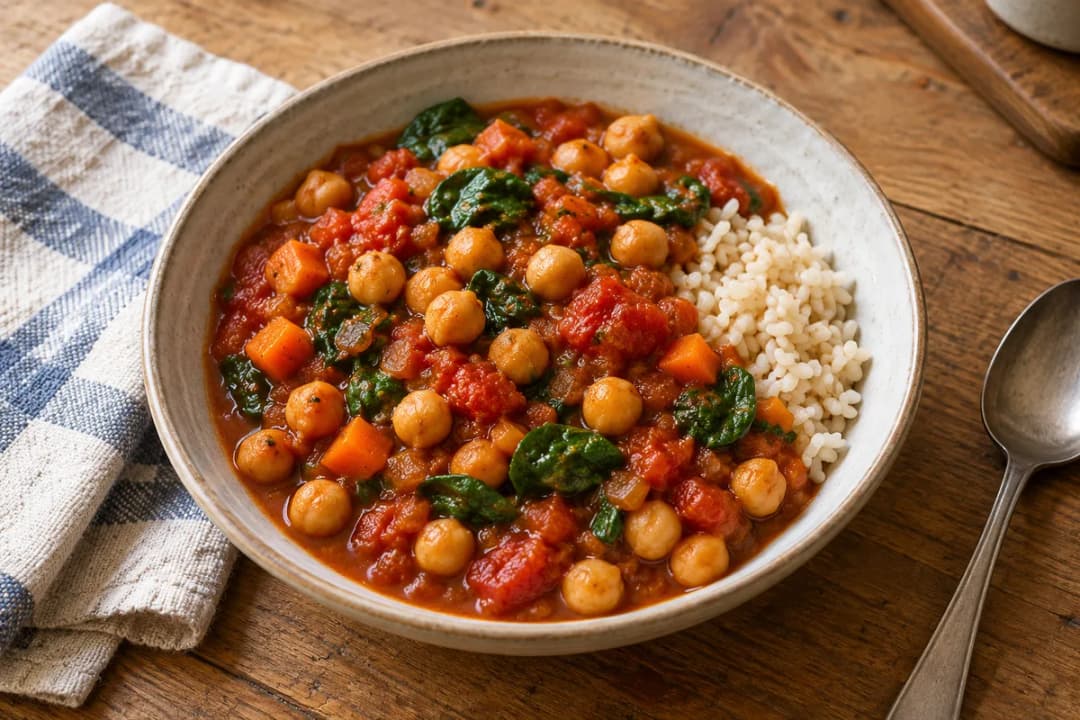 Smoky chickpea and tomato stew